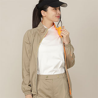 【Women's／接触冷感／撥水性／セットアップ対応】軽量ストレッチブルゾン