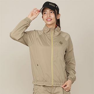 【Women's／接触冷感／撥水性／セットアップ対応】軽量ストレッチブルゾン