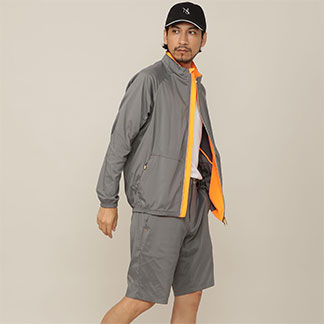 【Men's／セットアップ対応】軽量ストレッチブルゾン