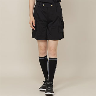 【Women's／接触冷感／撥水性／セットアップ対応】軽量ストレッチハーフパンツ