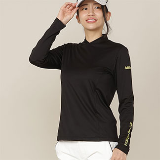 【Women's】AddElm 長袖モックネック