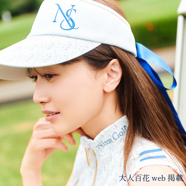 大人百花web掲載<br> ヨンアさんが着る⼤⼈のラグジュアリーゴルフ