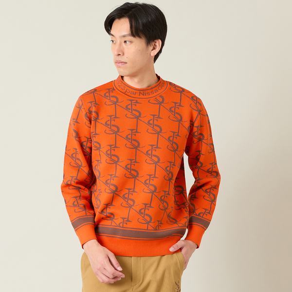 【メンズ】モノグラム柄ニットトップス