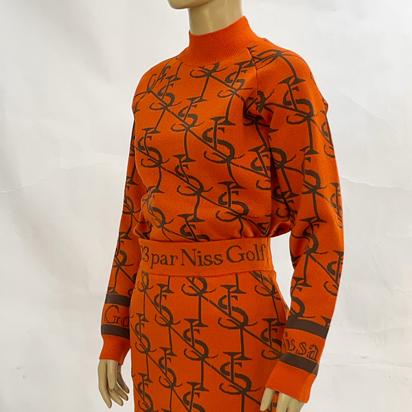 【レディース】モノグラム柄ニットセーター