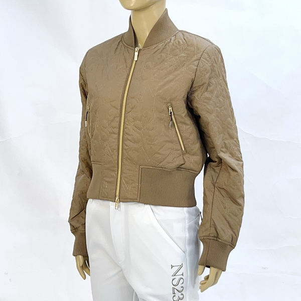 【レディース】ロゴキルティング中綿ブルゾン