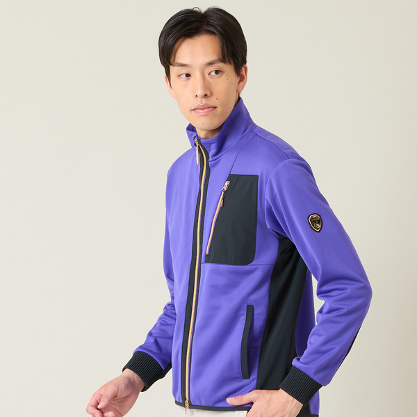 【メンズ】WarmdArt裏フリース×ナイロン布帛ジップアップスウェット