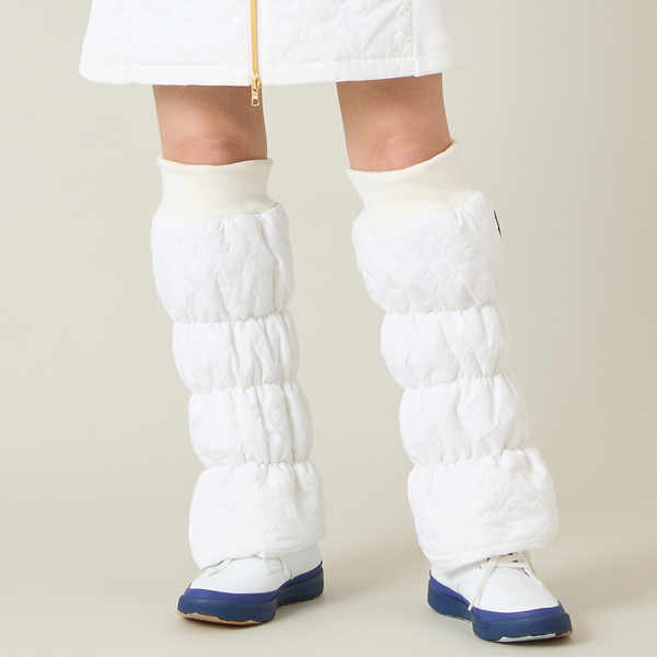 ロゴキルティングレッグウォーマー