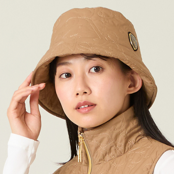 ロゴキルティングハット