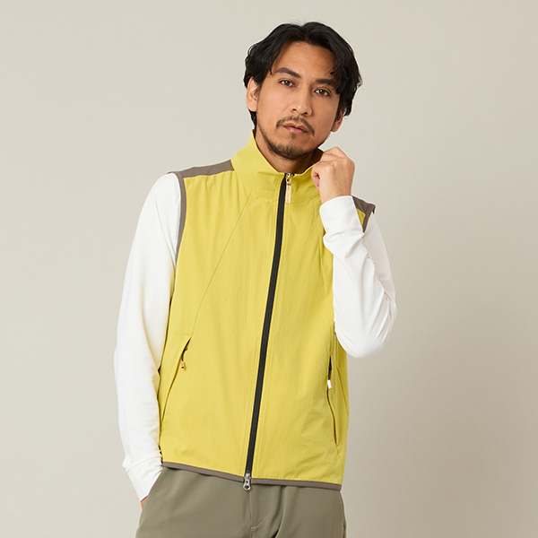【Men's】バックロゴジップベスト	