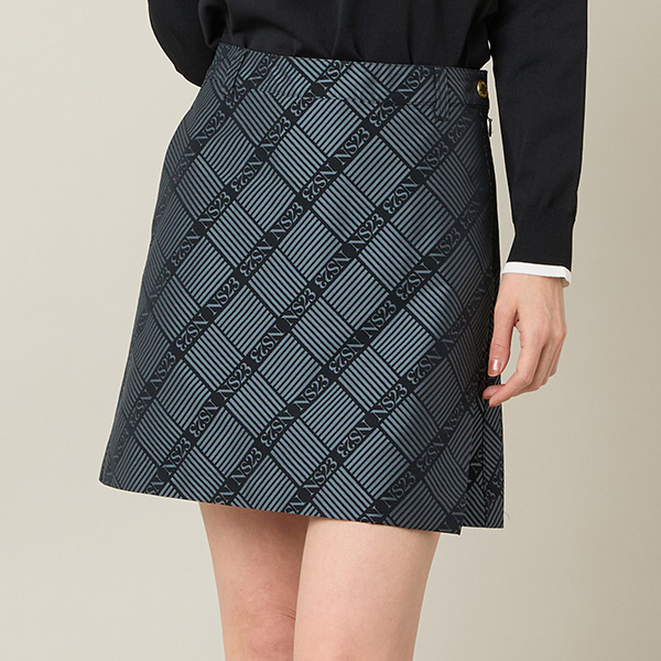 【Women's】【セットアップ可】米沢織ジャカードスカート	