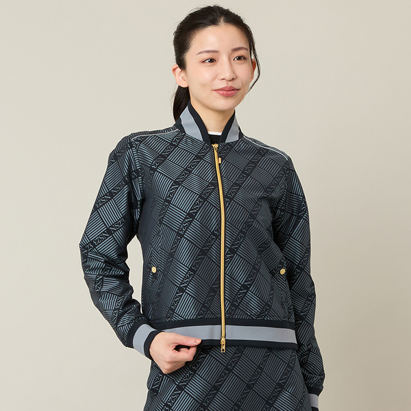 【Women's】【セットアップ可】米沢織ジャカードブルゾン