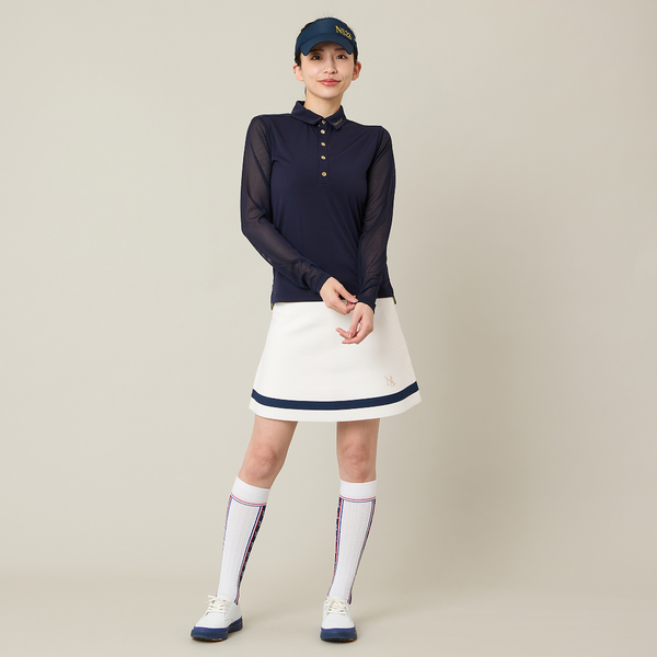 【Women's】【接触冷感】シアーシャツ