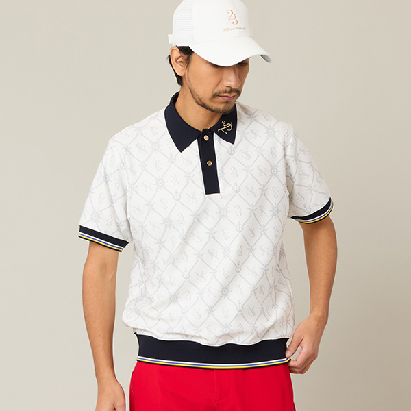 【Men's】マリーンプリントポロ	