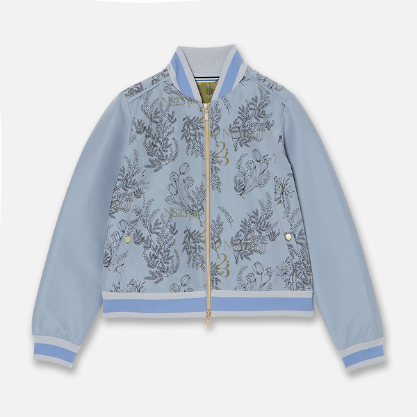 【Women's】【セットアップ可】ミモザジャカードブルゾン