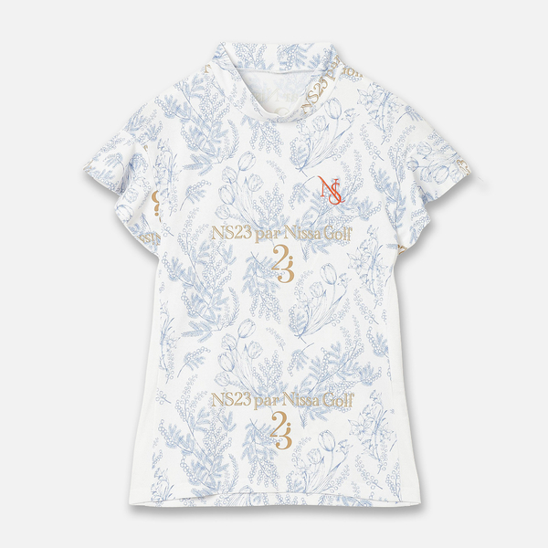 【Women's】ミモザプリントモックネック