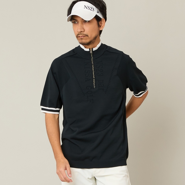 【Men's】ホールガーメントハーフジップ