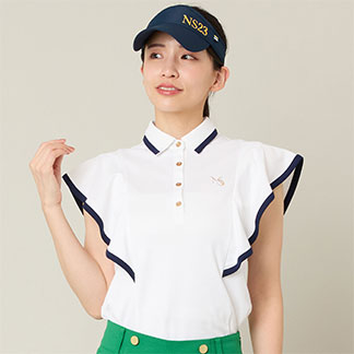 【Women's】【吸水速乾】ラッフルスリーブプルオーバー