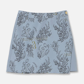 【Women's】【セットアップ可】ミモザジャカードスカート