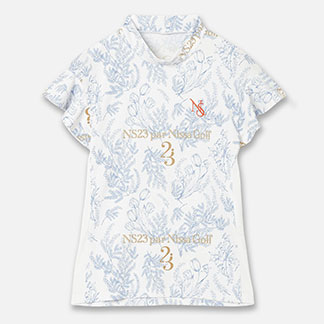 【Women's】ミモザプリントモックネック