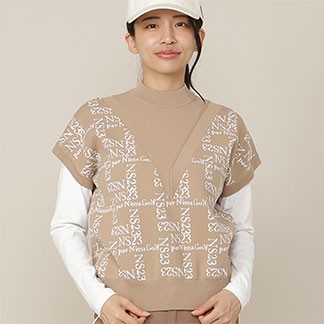 【Women's】モノグラムロゴJQニットベスト