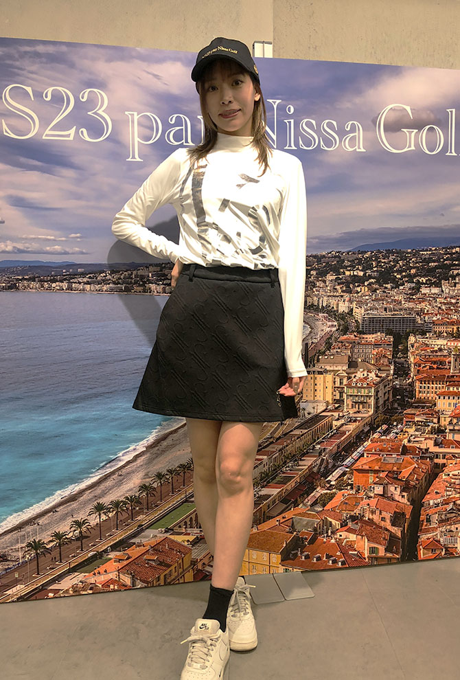white shirt with a logo
