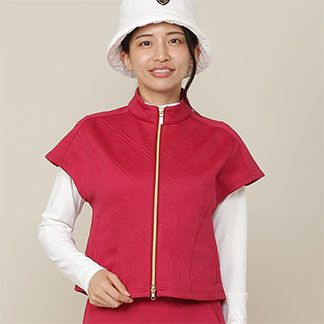 【Women's】膨れJQ ZIPベスト